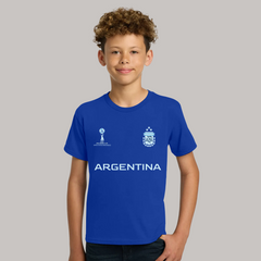 Argentina Football Team Fan T-Shirt For Boys/Youth – 2026 Football World Cup TShirt