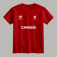 Cricket World Cup 2026 Canada Team Fan T-Shirt | Male & Female Fan Jersey