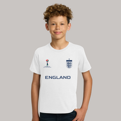 England Football Team Fan T-Shirt For Boys/Youth – 2026 Football World Cup TShirt