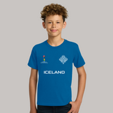 Iceland Soccer Team Fan T-Shirt For Boys/Youth – 2026 Football World Cup TShirt