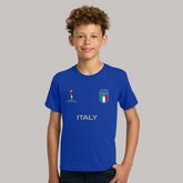 Italy Football Team Fan T-Shirt For Boys/Youth – 2026 Football World Cup TShirt