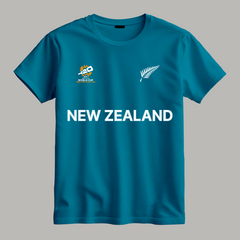 Cricket World Cup 2026 New Zealand Team Fan T-Shirt | Male & Female Fan Jersey