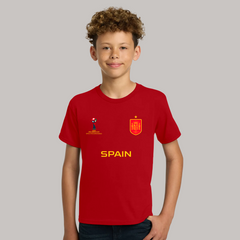 Spain Football Team Fan T-Shirt For Boys/Youth – 2026 Football World Cup TShirt