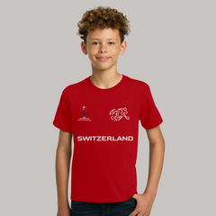 Switzerland Soccer Team Fan T-Shirt For Boys/Youth – 2026 Football World Cup TShirt