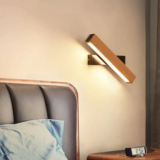 Wooden LED Wall Lamp Modern