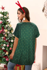 Christmas Round Neck Short Sleeve T-Shirt