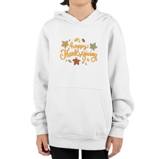 Festive Fall Hoodies || Happy Thanksgiving Printed Design Hoodie For Kids