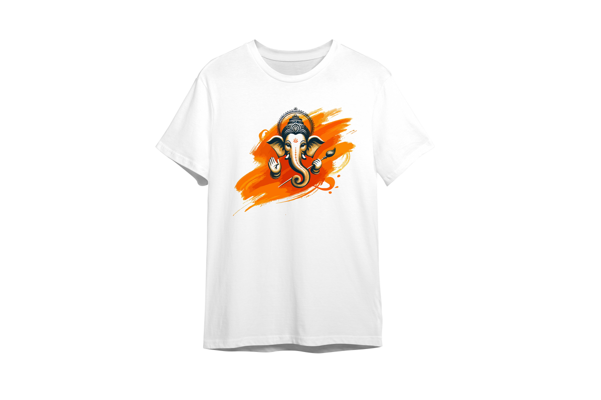 Ganapati Vibes Men's Stylish T-Shirt || Ganapati Men's T-Shirt Collection