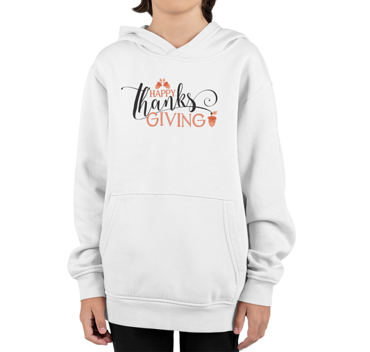 Tiny Turkey Hoodies || Happy Thanksgiving Printed Design Hoodie For Kids