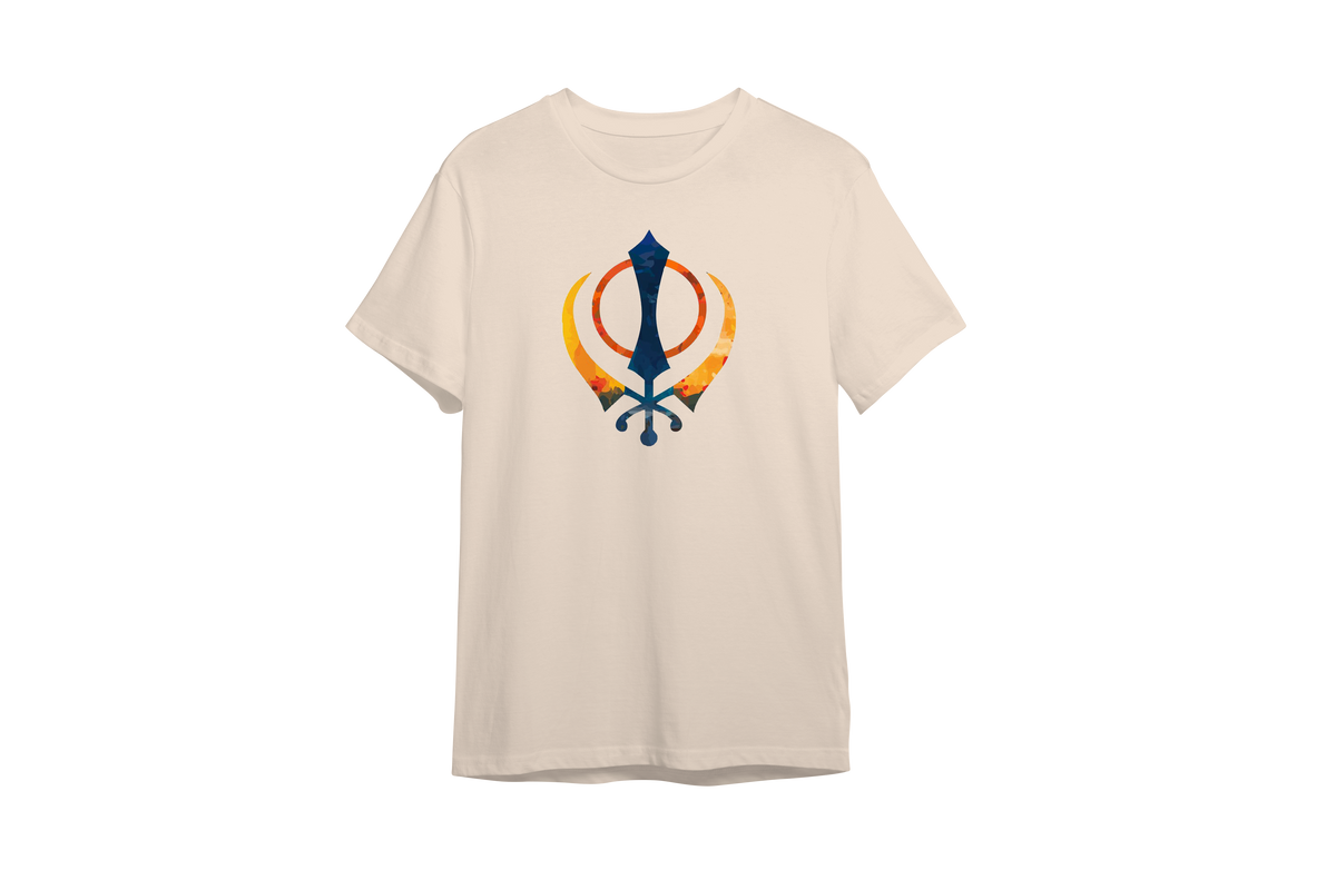 Ek Onkar Khanda Classic Printed  Design for Sikhs || Sikh Style Inspired T-shirts