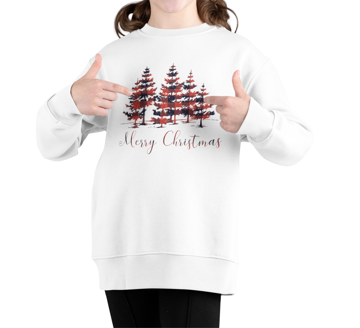 Holly Berry Bliss Knit  Printed Christmas design  Sweater  || Women Girls Cute Silent Night Knit