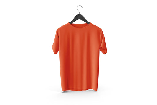 Summer Comfort Tees Orange color  Plain T-Shirts |Casual Comfort, Cool Cotton Vibes, T-Shirts collection