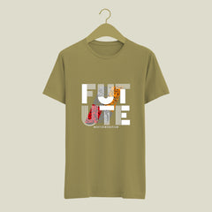 Future Printed Design Summer Cotton Men's T-shirt