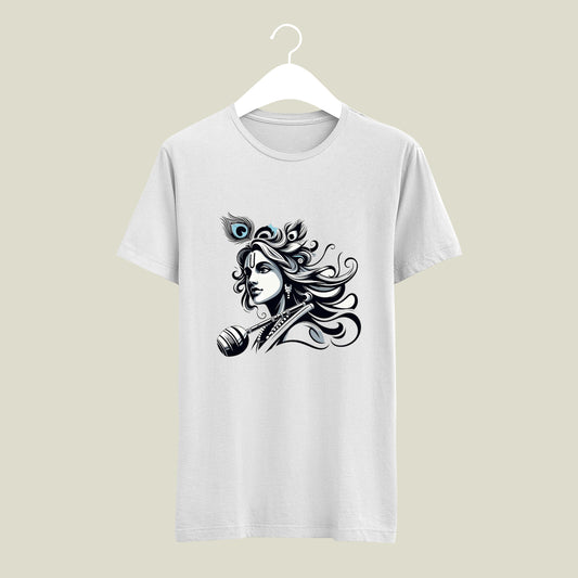 KRISHNA design printed t-shirt | Janamshatmi, kahna, krishna bhagwa tshirt