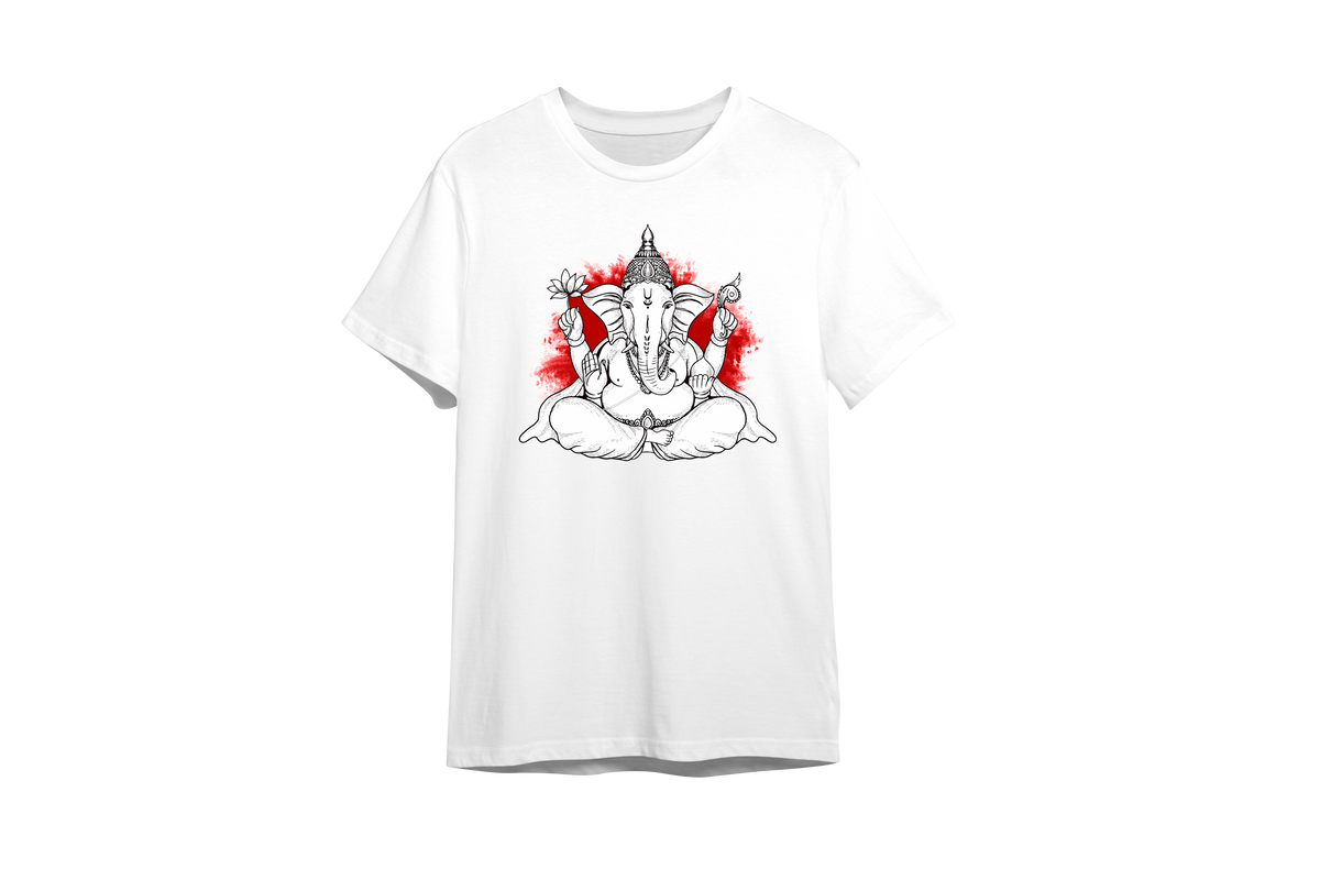 Divine Ganapati Men's Graphic T-Shirt || Ganapati Men's T-Shirt Collection