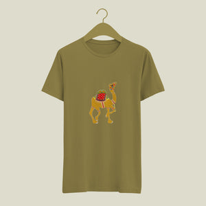 Beautiful Rajasthani Camel Image Printed Tshirt | Traditional Indian, Bharat World Special Designed Printed Tshirt for Indian Culture
