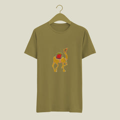 Beautiful Rajasthani Camel Image Printed Tshirt | Traditional Indian, Bharat World Special Designed Printed Tshirt for Indian Culture