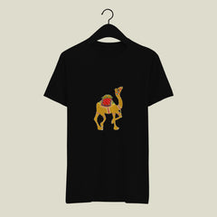 Beautiful Rajasthani Camel Image Printed Tshirt | Traditional Indian, Bharat World Special Designed Printed Tshirt for Indian Culture