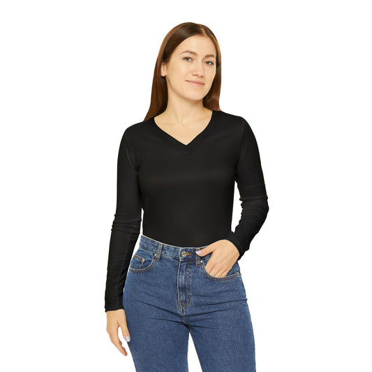 Women's Long Sleeve V-neck Shirt (AOP)