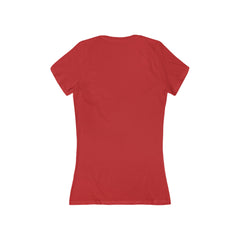 Women's Jersey Short Sleeve Deep V-Neck T-Shirt