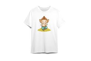 Ganapati Blessings Men's Design Tee || Ganapati Men's T-Shirt Collection