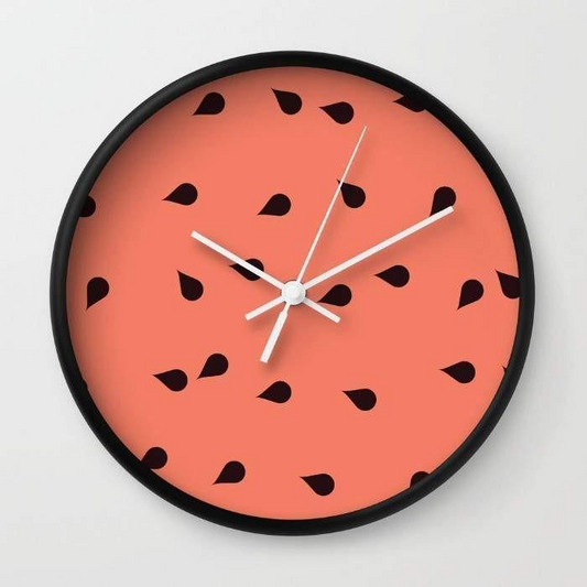 SCATTERED WATERMELON Wall clock