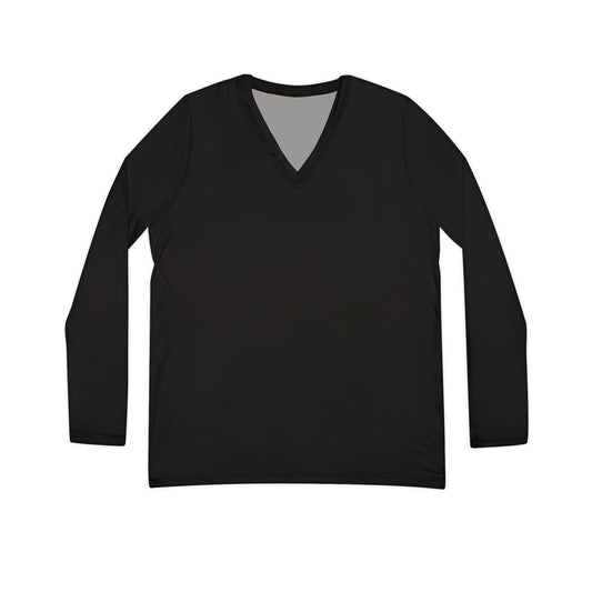 Women's Long Sleeve V-neck Shirt (AOP)