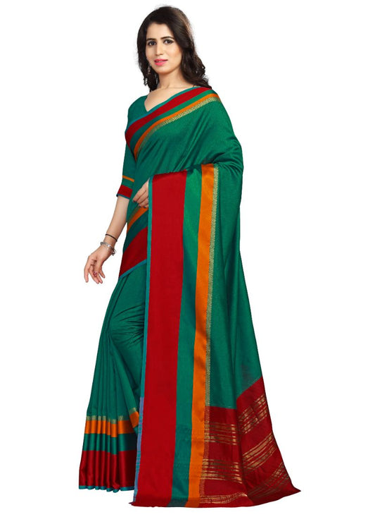 Generic Women's Handloom Cotton Soft Silk Saree