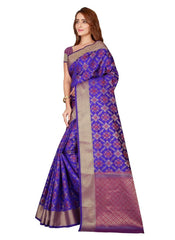 Generic Women's Kanjivaram Silk Saree with Blouse