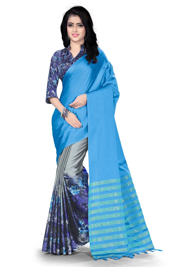 Generic Women's Handloom Cotton Soft Silk Saree