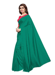 Generic Women's Zoya Silk Saree (Green, 5-6 Mtrs)