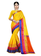Generic Women's Silk Blend Saree with Blouse