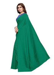 Generic Women's Zoya Silk Saree (Green, 5-6 Mtrs)