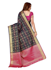 Generic Women's Kanjivaram Silk Saree with Blouse