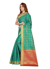 Generic Women's Kanjivaram Silk Saree with Blouse