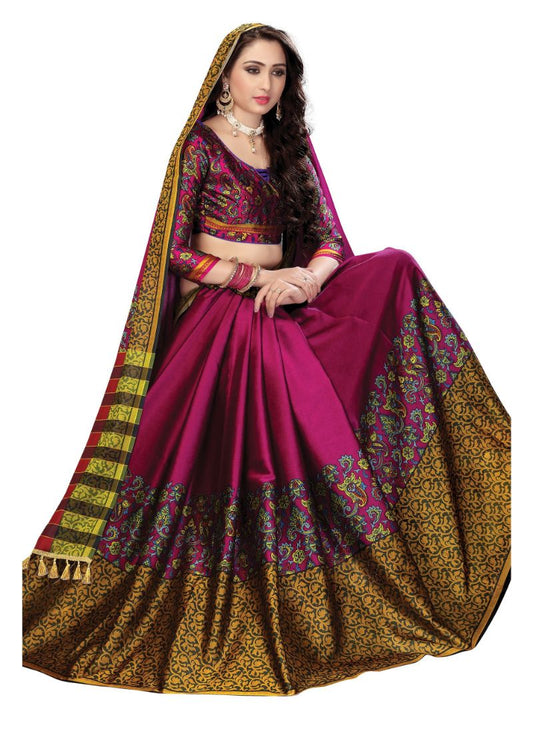 Generic Women's Soft Silk Saree (Multi, 5.5-6mtrs)