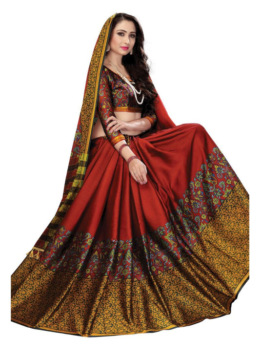 Generic Women's Soft Silk Saree (Multi, 5.5-6mtrs)