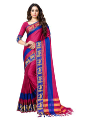 Generic Women's Handloom Cotton Soft Silk Saree