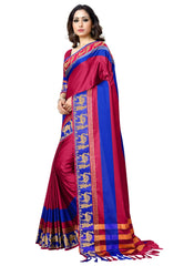 Generic Women's Handloom Cotton Soft Silk Saree