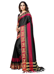 Generic Women's Handloom Cotton Soft Silk Saree