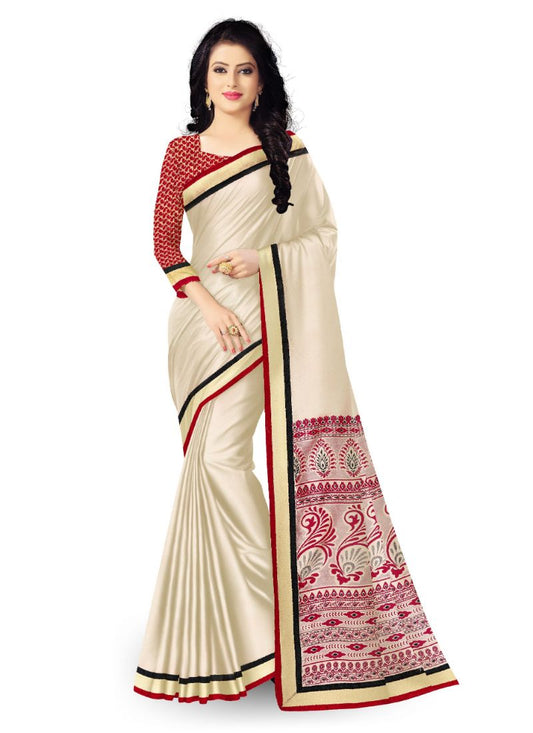 Generic Women's Art Silk Saree (Multi, 5.5-6mtrs)