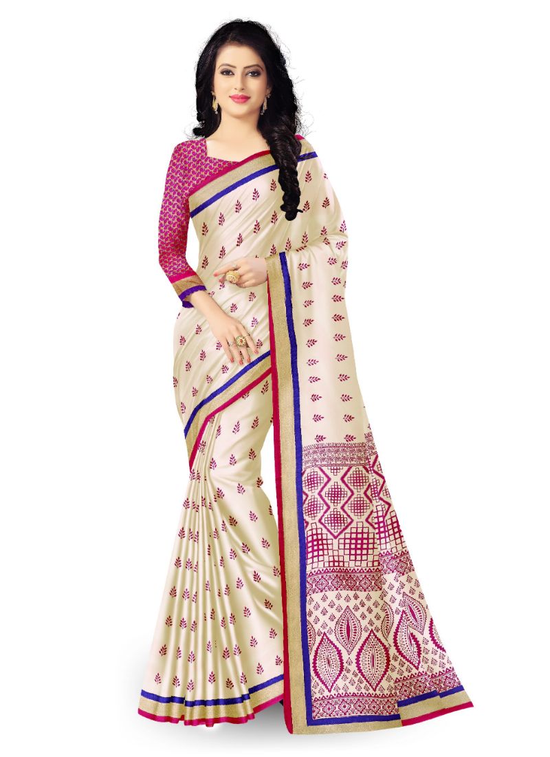 Generic Women's Art Silk Saree (Multi, 5.5-6mtrs)