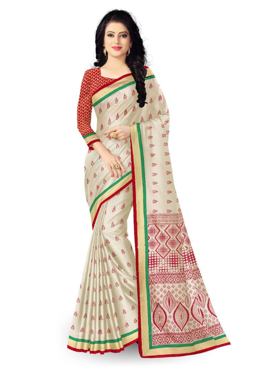 Generic Women's Art Silk Saree (Multi, 5.5-6mtrs)