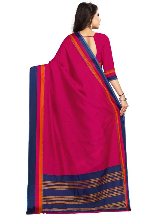 Generic Women's Handloom Cotton Soft Silk Saree