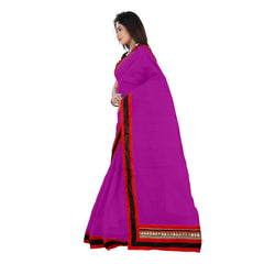 Generic Women's Chiffon Saree (Pink, 5-6 Mtrs)