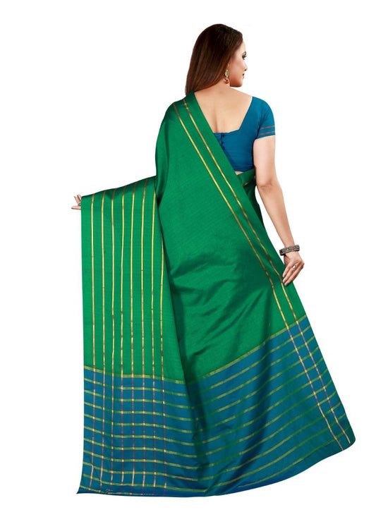 Generic Women's Cotton, Silk Saree with Blouse