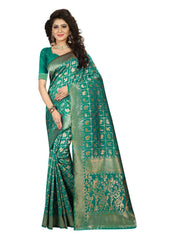 Generic Women's Jacquard Art silk Saree with