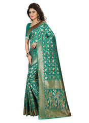 Generic Women's Jacquard Art silk Saree with