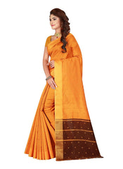 Generic Women's Cotton silk blend Saree with