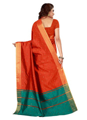 Generic Women's Cotton silk blend Saree with